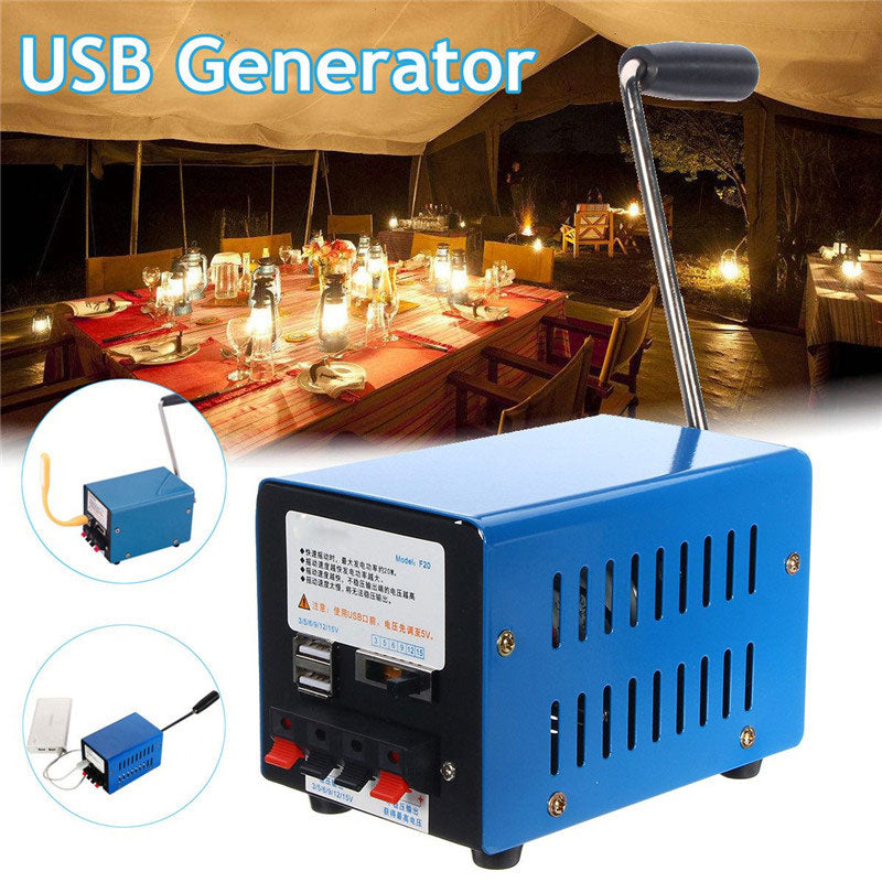 USB Notfall-Handkurbelgenerator