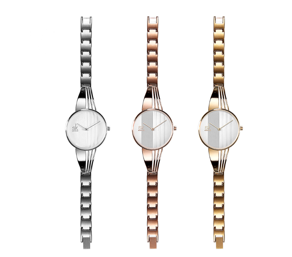 Quarzuhr für Damen in Silber-Roségold – Bild 6 | LuxeStyle