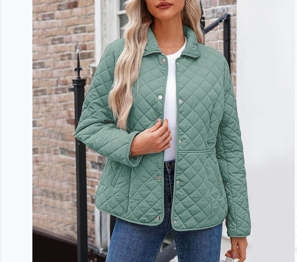 Weisses Quilted-Jackett mit Knöpfen – Bild 5 | LuxeStyle