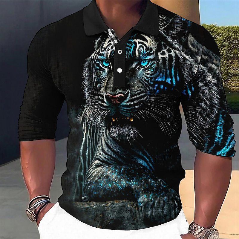 Langarm Polo-Shirt mit Knopfleiste – Bild 15 | LuxeStyle