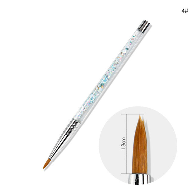 Nail Art Pinsel mit Glitzergriff – Bild 2 | LuxeStyle