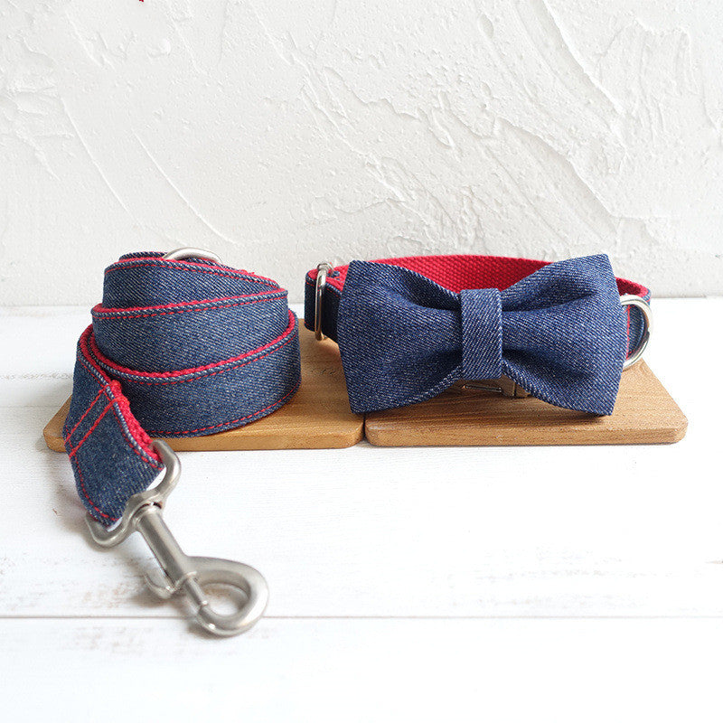 Hundehalsband- und Leinen-Set «Red Cowboy» – Bild 2 | LuxeStyle