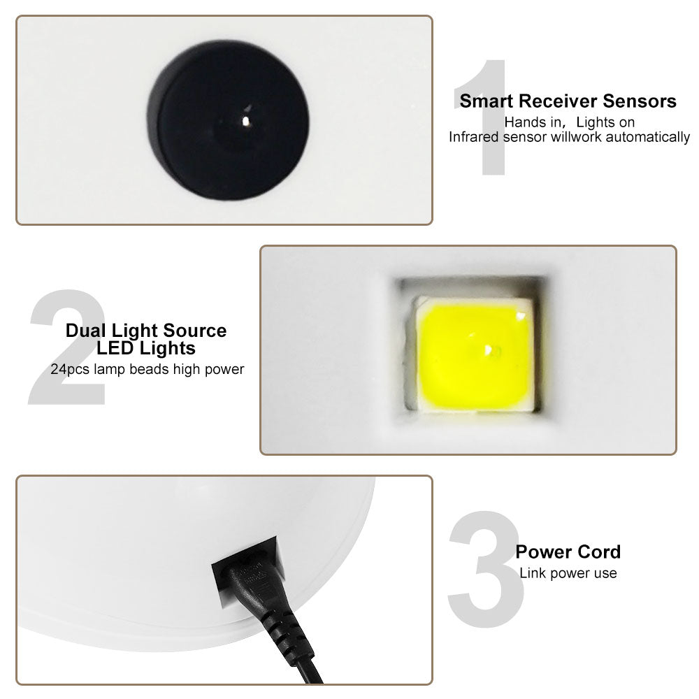 LED/UV Nagellampe mit Sensor & Timer