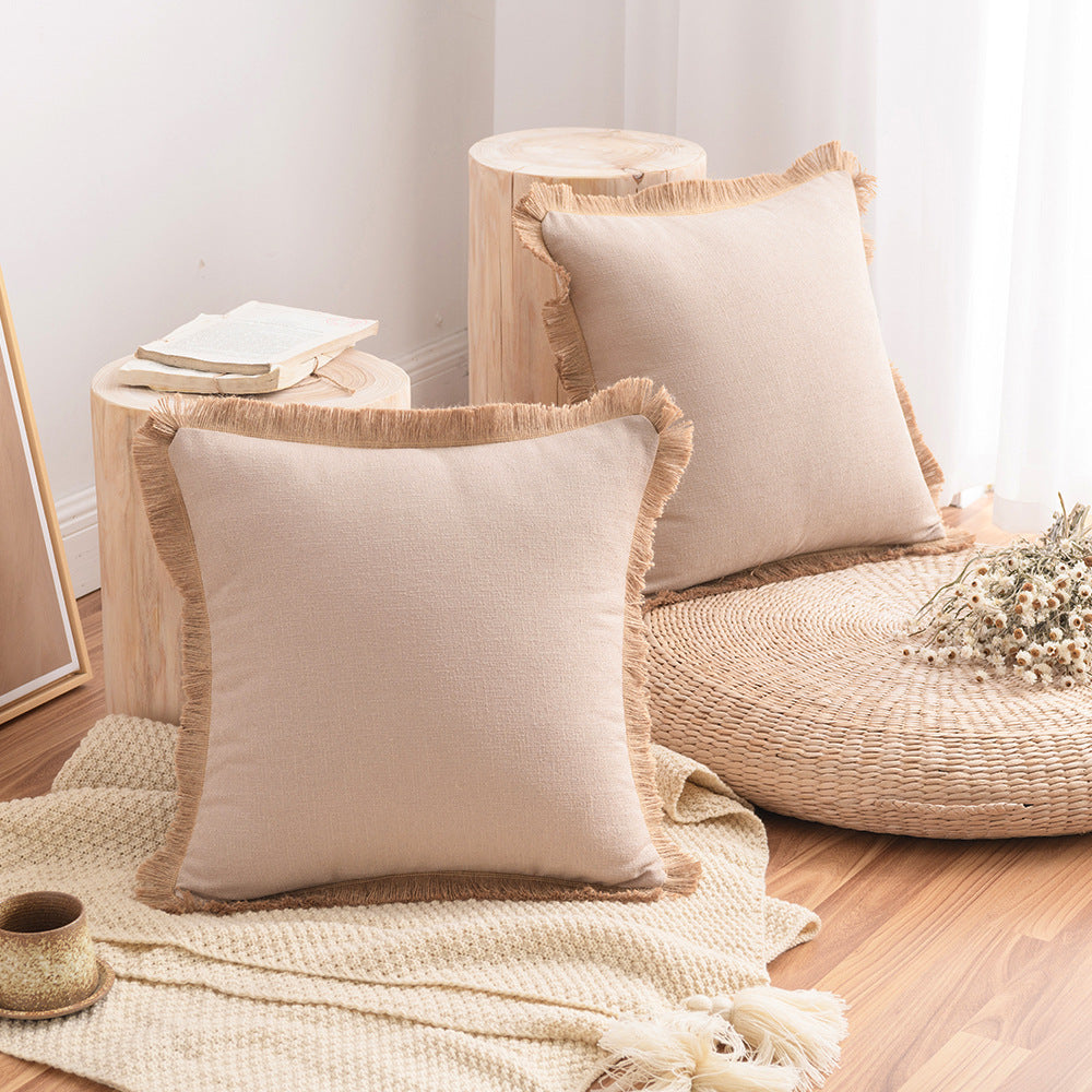 Nordic Style Kissenbezug aus Baumwolle und Leinen – Bild 7 | LuxeStyle