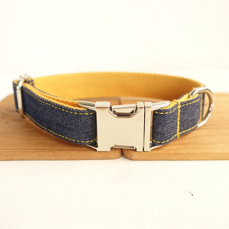 Halsband-Set mit Fliege "Yellow Cowboy" – Bild 2 | LuxeStyle