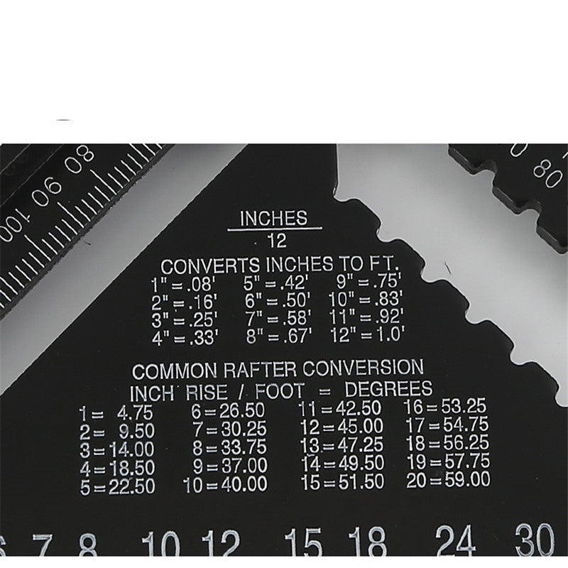 12 Zoll Aluminium-Dreieck-Winkelmesser | LuxeStyle