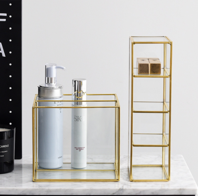 Nordische Glas- und Messing-Aufbewahrungsbox – Bild 3 | LuxeStyle