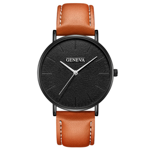 Herren Quarzuhr im Genfer Stil