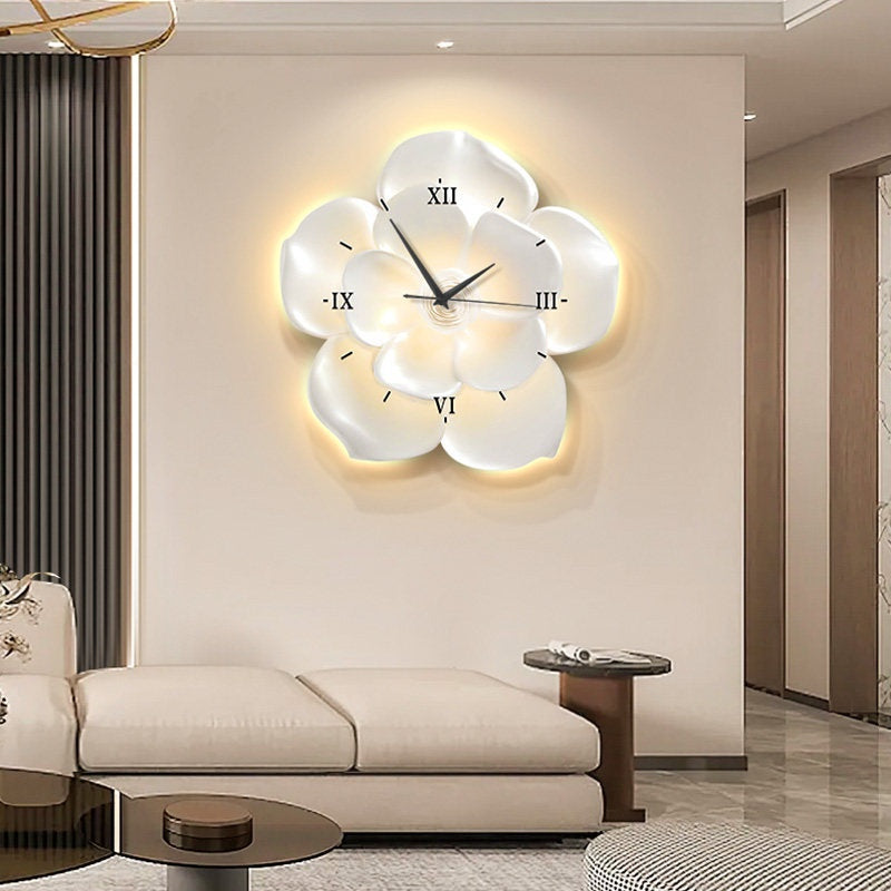 Stille abstrakte 3D Wanduhr