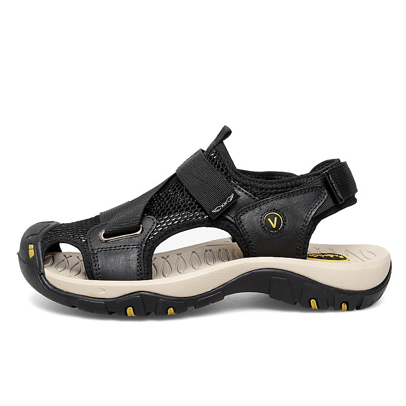 Herren Slip-on Sandalen mit Klettverschluss