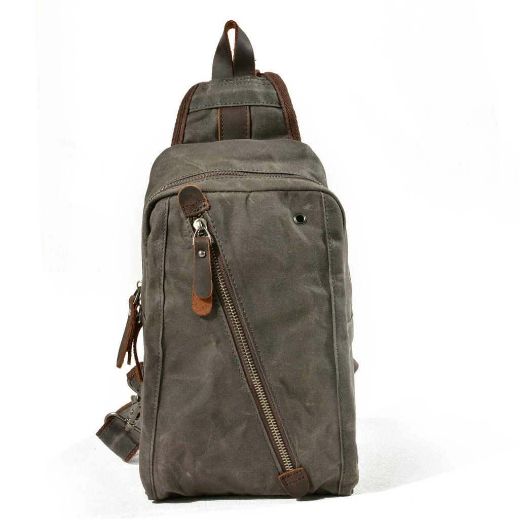 Multifunktionale Mini-Brusttasche aus Canvas – Bild 2 | LuxeStyle