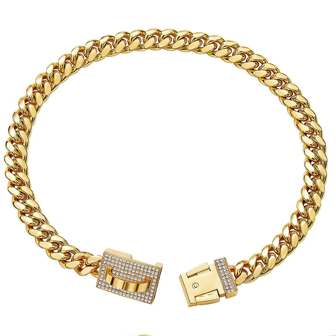 Hundehalsband aus Edelstahl – Geometrisches Muster – Bild 4 | LuxeStyle