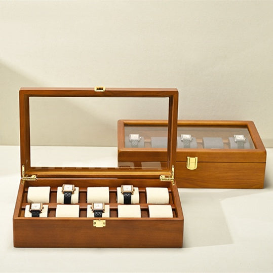 Solidwood-Uhrenschrank mit Schloss – Bild 4 | LuxeStyle