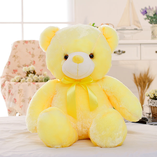 LED-Leucht-Teddybär Plüsch Rosa