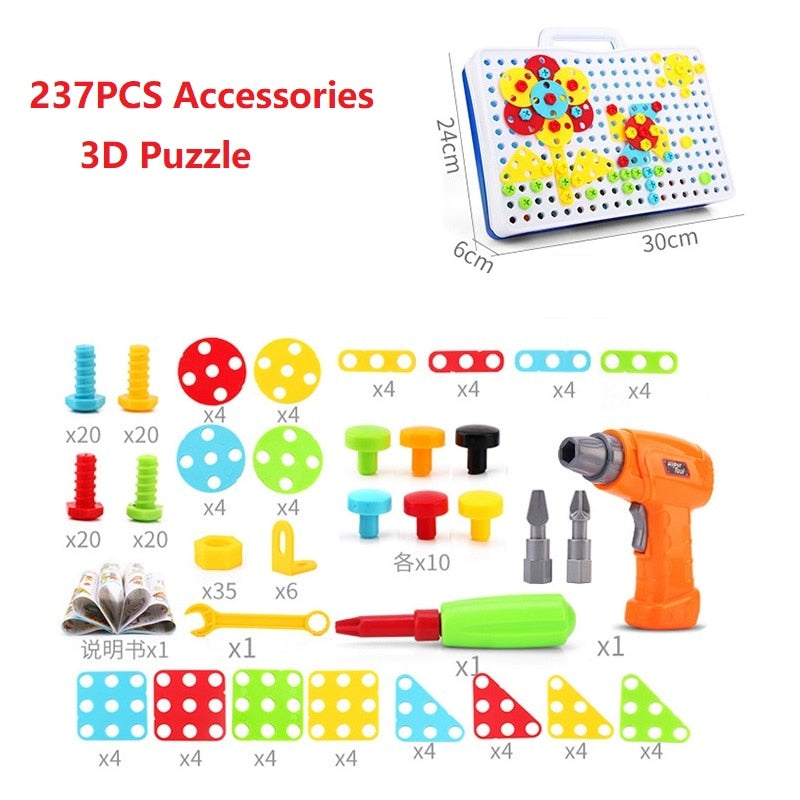Kreatives Schraubpuzzle-Set für Kinder
