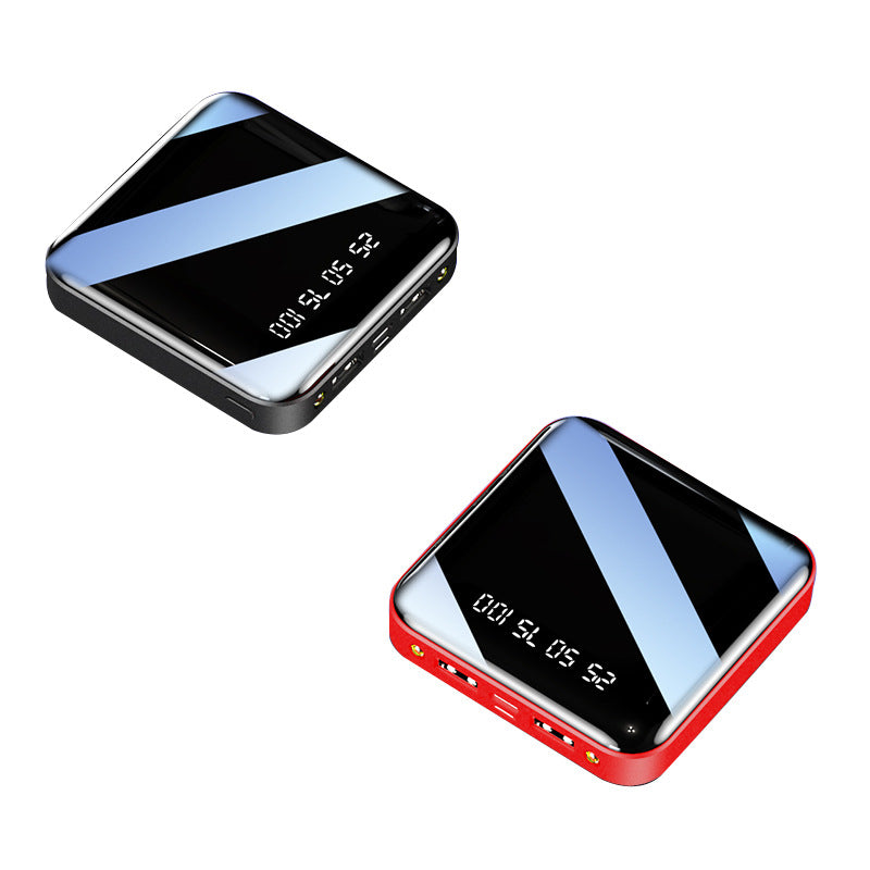 Mini Powerbank mit Spiegel und Digitalanzeige
