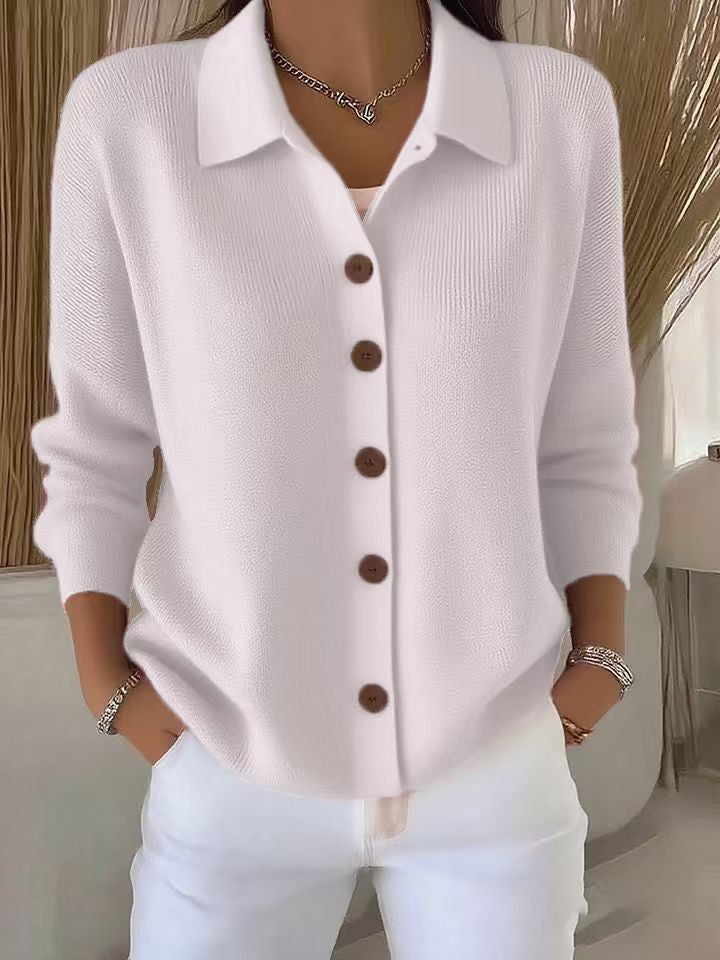Strick-Cardigan mit Reverskragen für Damen