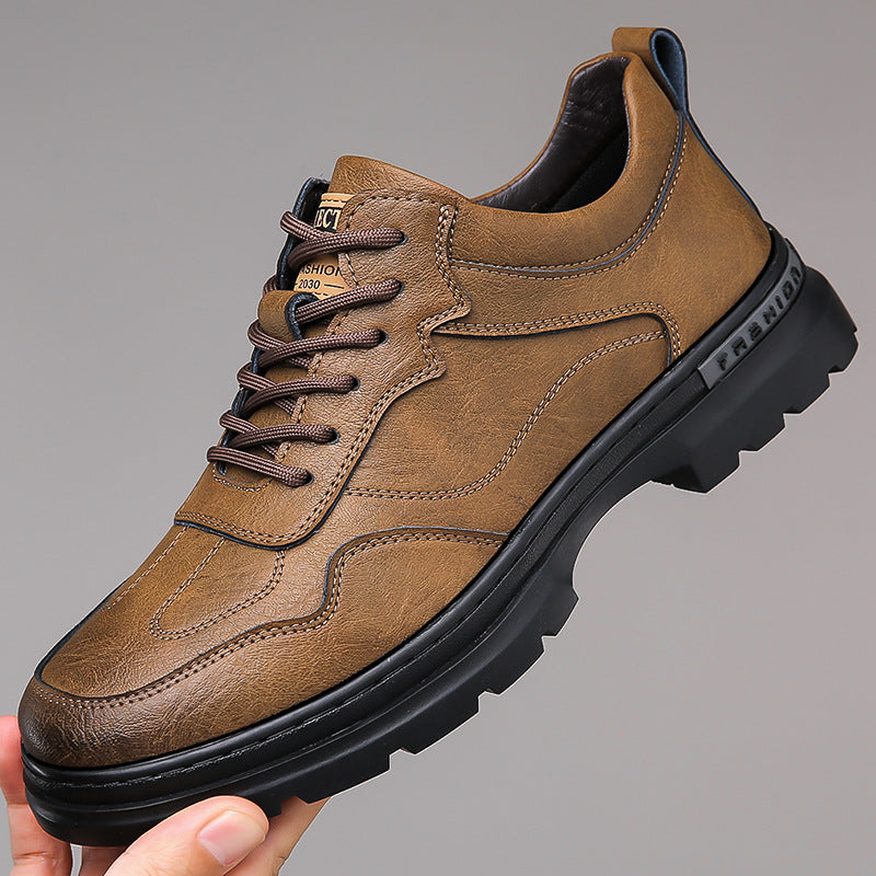 Lässige Leder-Outdoorschuhe für Herren | LuxeStyle