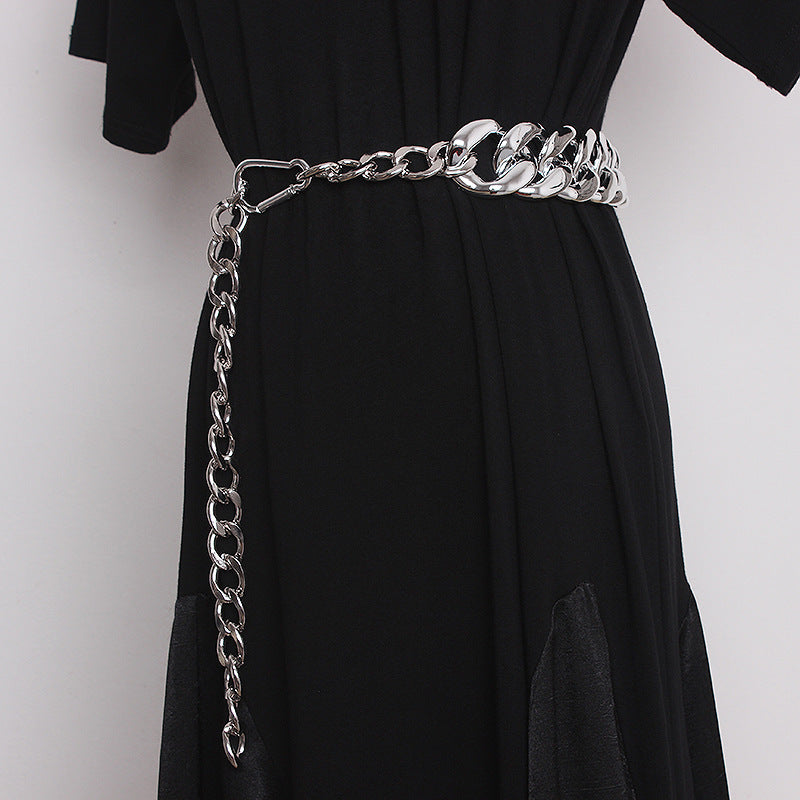 Punk-Gürtel für Damen – Silber