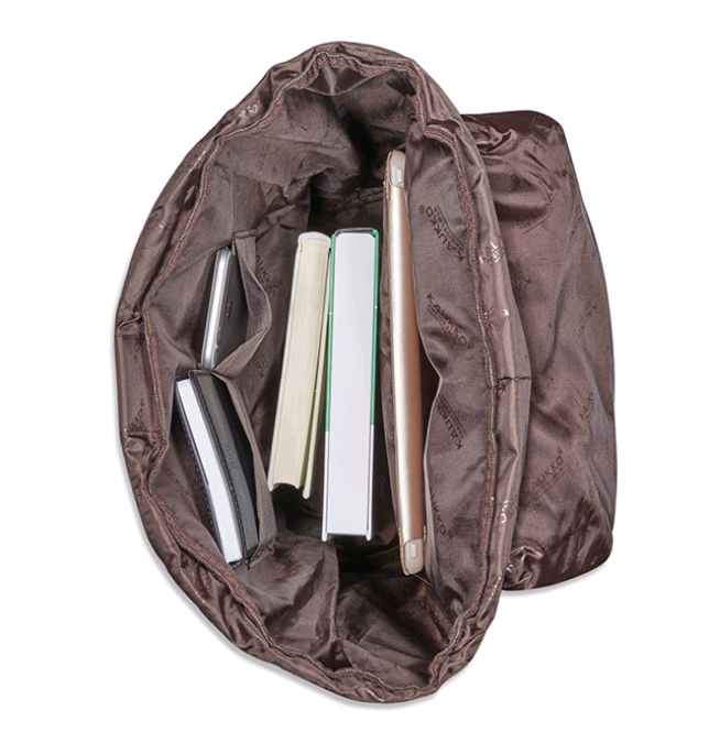 Linen-Oxford Rucksack mit Deckel, 47 cm × 28 cm × 17 cm – Bild 7 | LuxeStyle