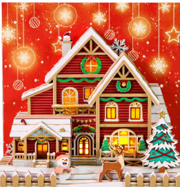 Weihnachts‑Schneehäuschen‑Kalender aus Papier – Bild 3 | LuxeStyle