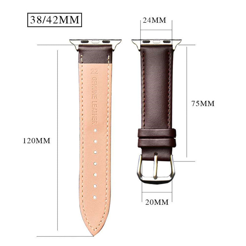 Zweifarbiges Kalbsleder-Armband für Uhren – Bild 5 | LuxeStyle