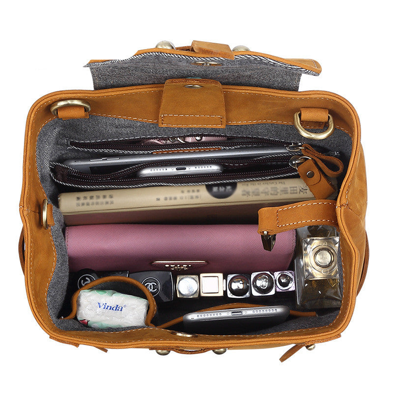 Rucksack Retro Männer aus Rindsleder – Bild 4 | LuxeStyle