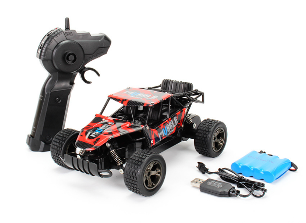 High-Speed RC Drift Car, 1:18, blau/gelb