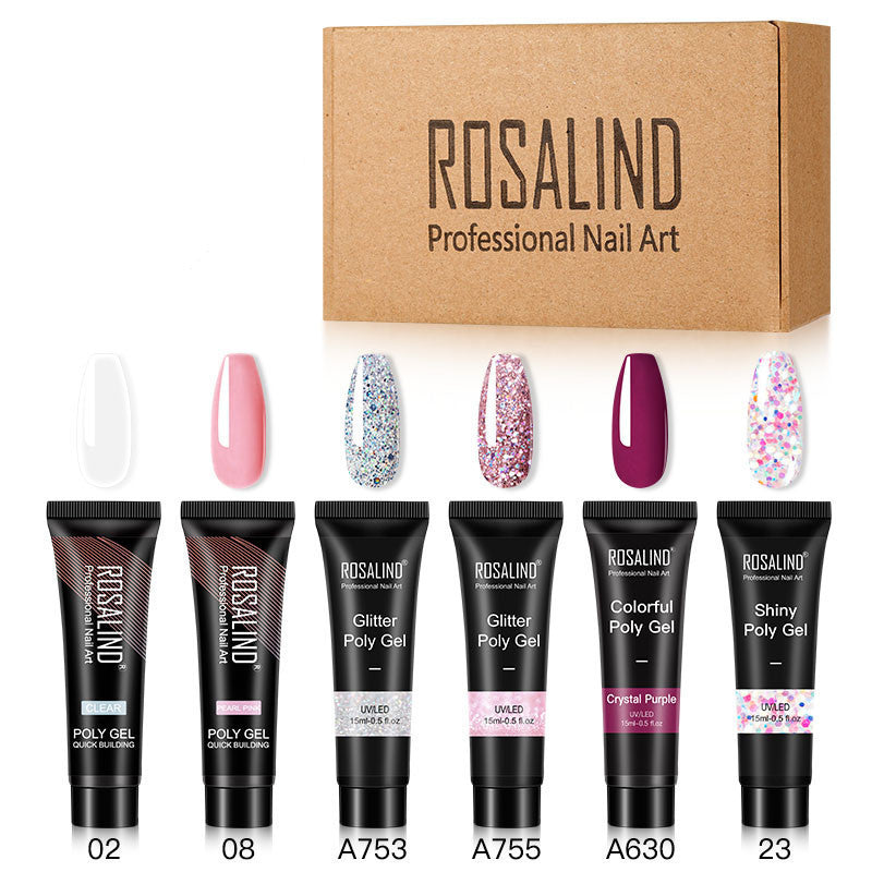 Mehrfarbiges Nagelmodellage-Gel