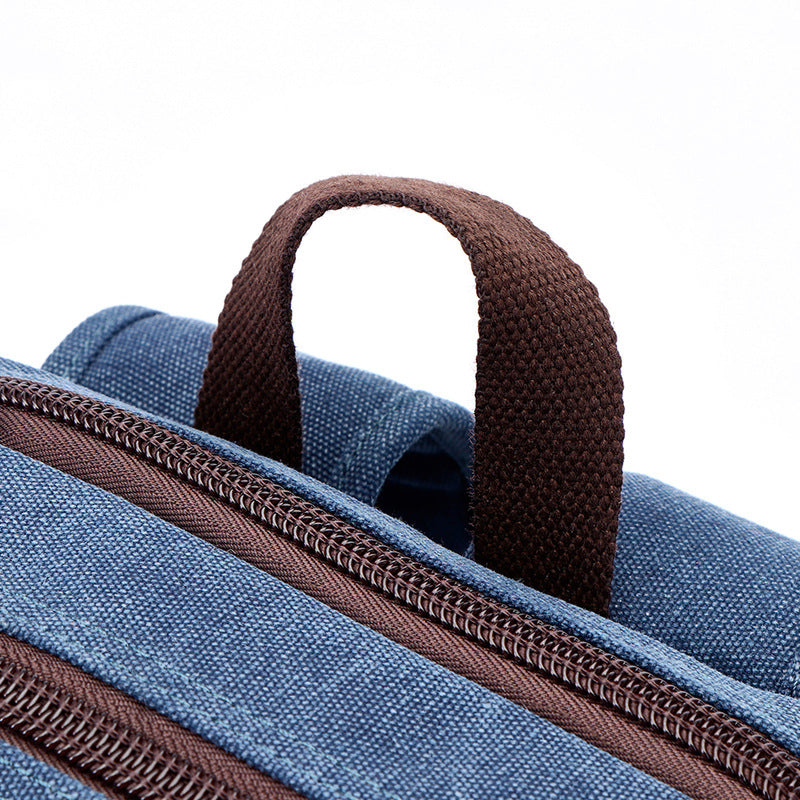 Retro Canvas Rucksack für Laptop – Bild 8 | LuxeStyle