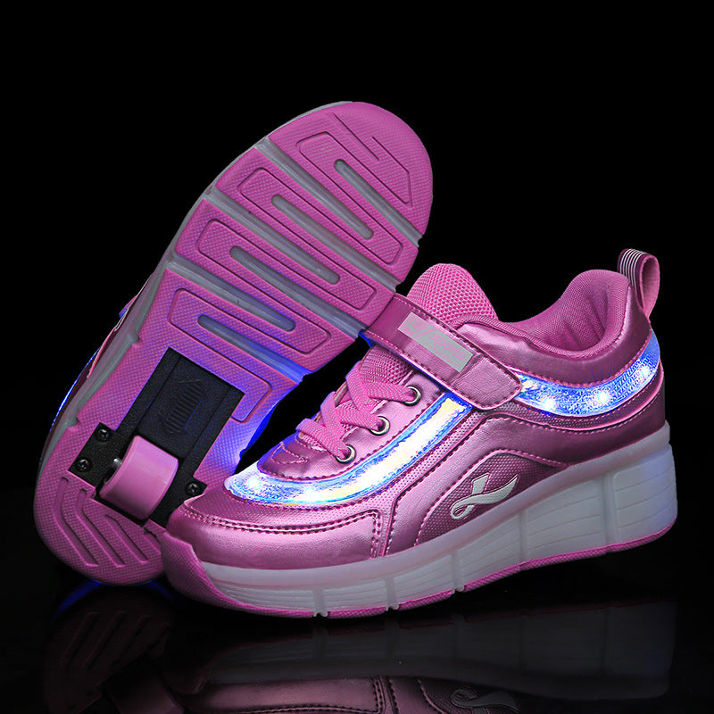 Leuchtende Rollschuh-Sneaker für Kinder – Bild 3 | LuxeStyle