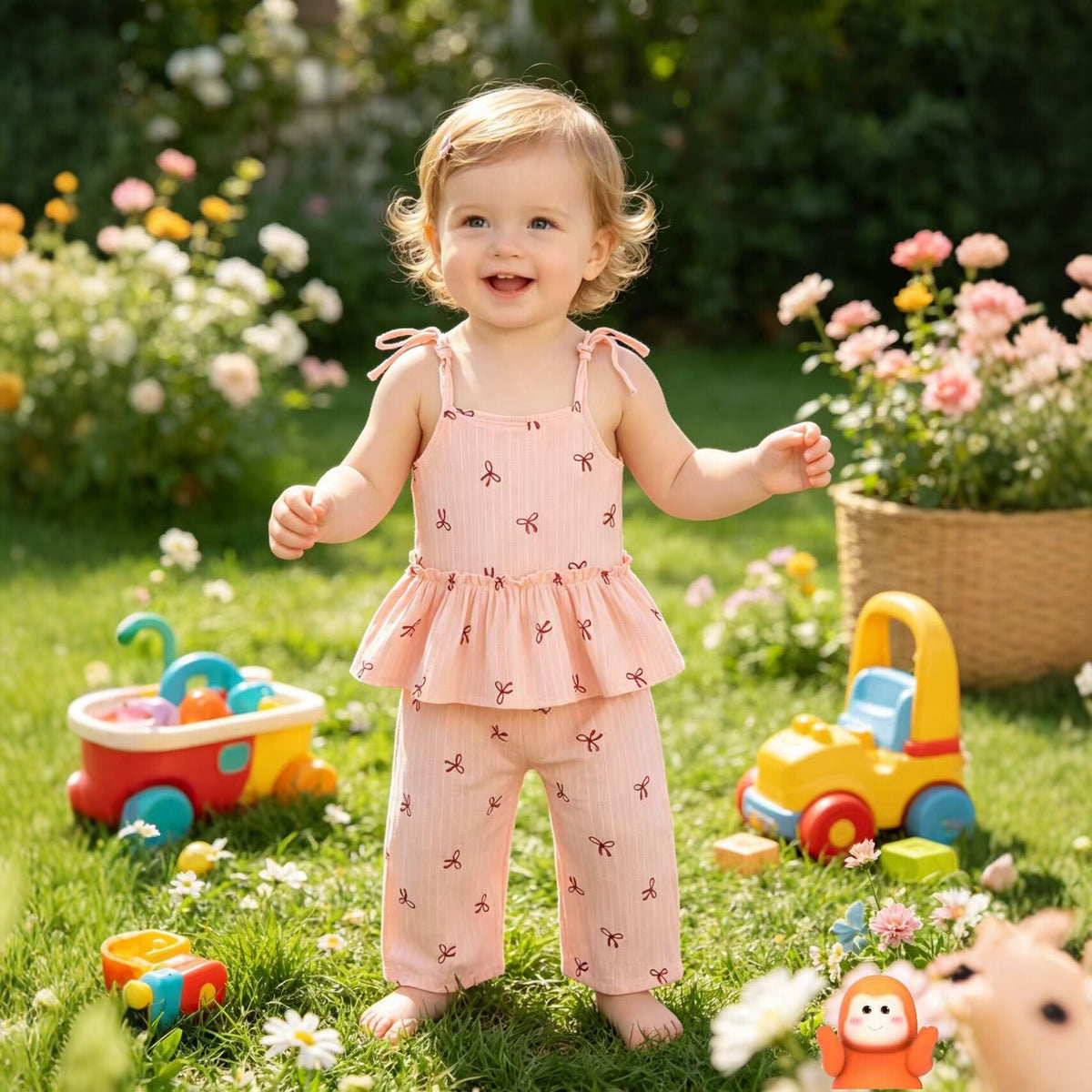 Baby-Strap-Vest & Hose Set 6–12 Monate | LuxeStyle