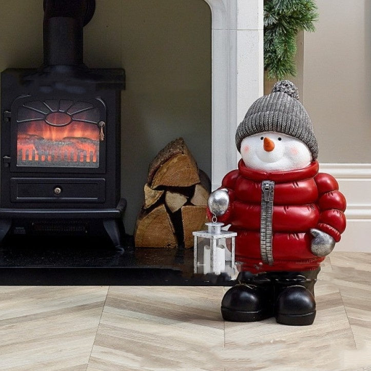 Weihnachtsmann-Figur mit roter Daunenjacke – Bild 3 | LuxeStyle