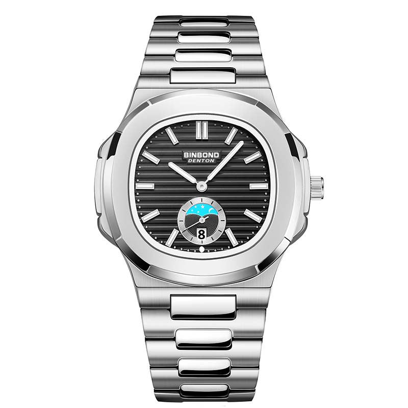 Retro-Stahl-Armbanduhr
