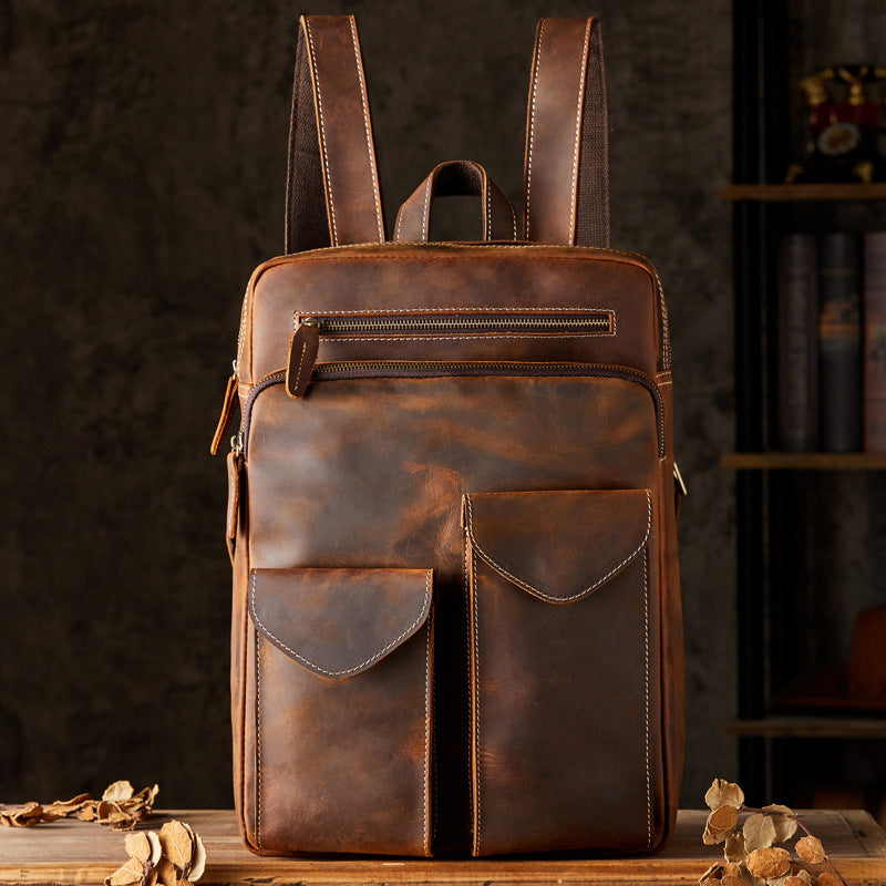 Herren Rucksack aus Crazy Horse Leder – Bild 5 | LuxeStyle