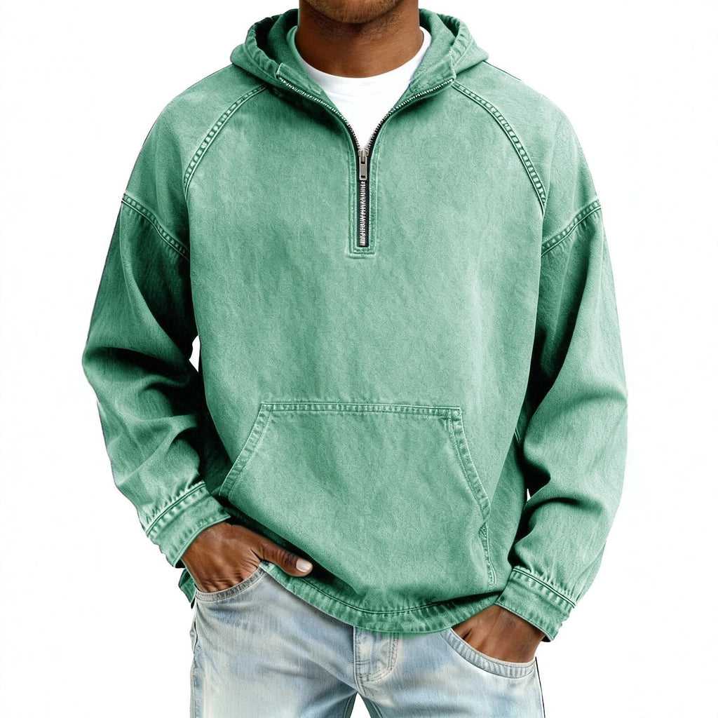 Herren Kapuzen-Sweatshirt mit Reissverschluss – Ansicht 6