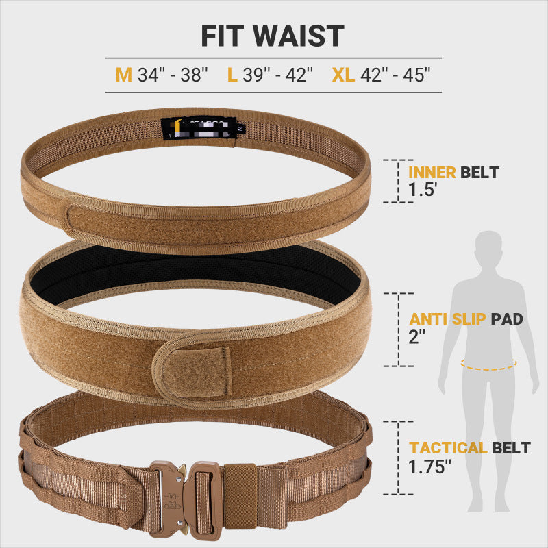 Taktischer Outdoor-Gürtel (3er-Set) – Bild 2 | LuxeStyle