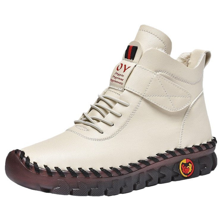 Bequeme Baumwoll-Boots mit Klettverschluss