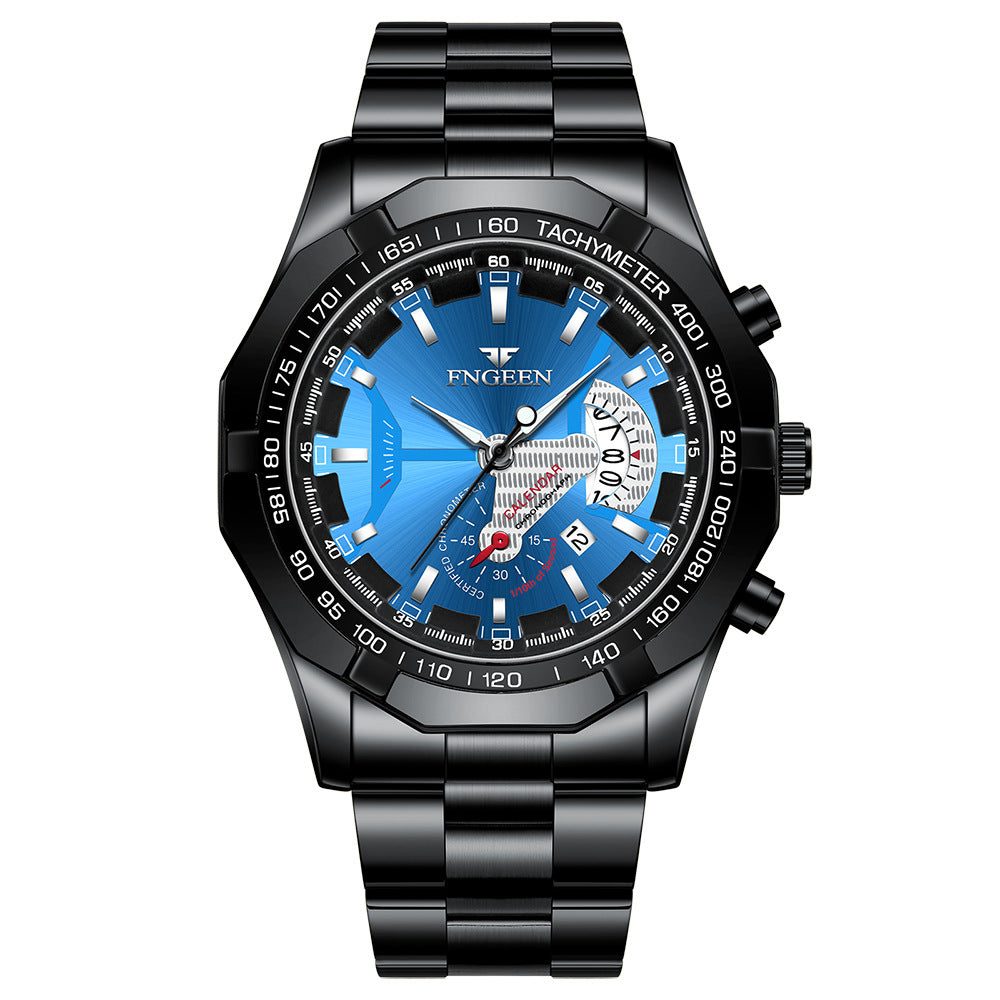 Herren Business-Uhr mit Leuchtanzeige und Kalender – Bild 6 | LuxeStyle