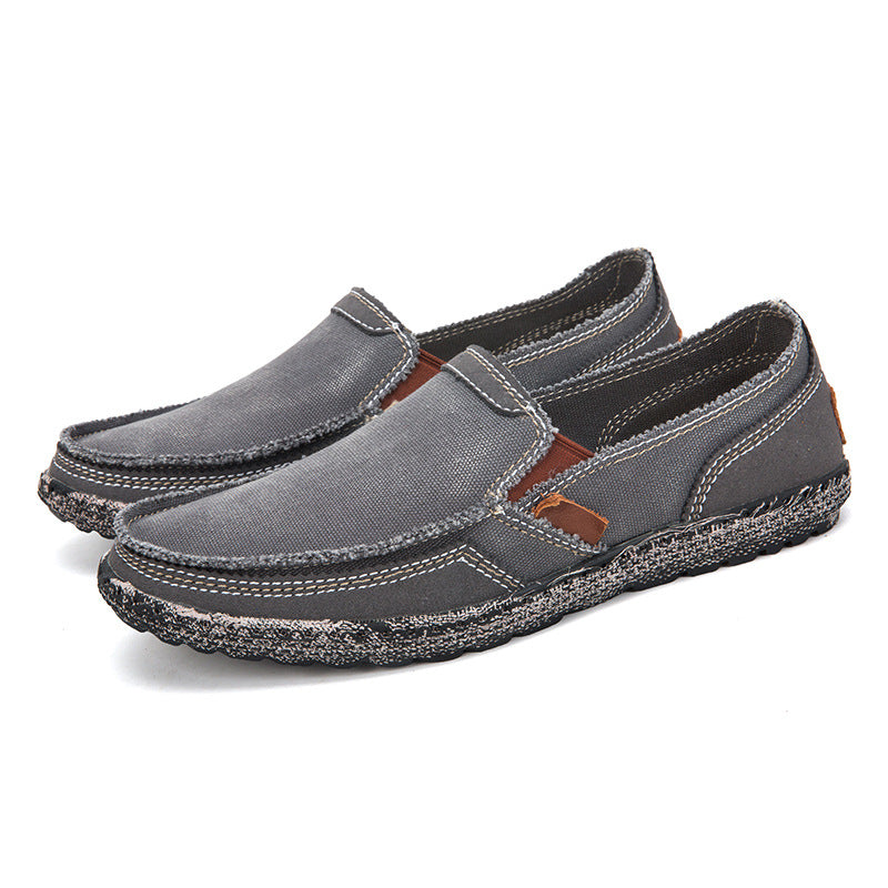 Herren Canvas Loafer Washed Denim
