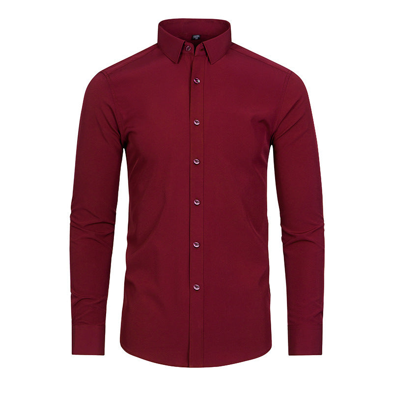 Elastisches Langarmhemd für Herren – Bild 8 | LuxeStyle