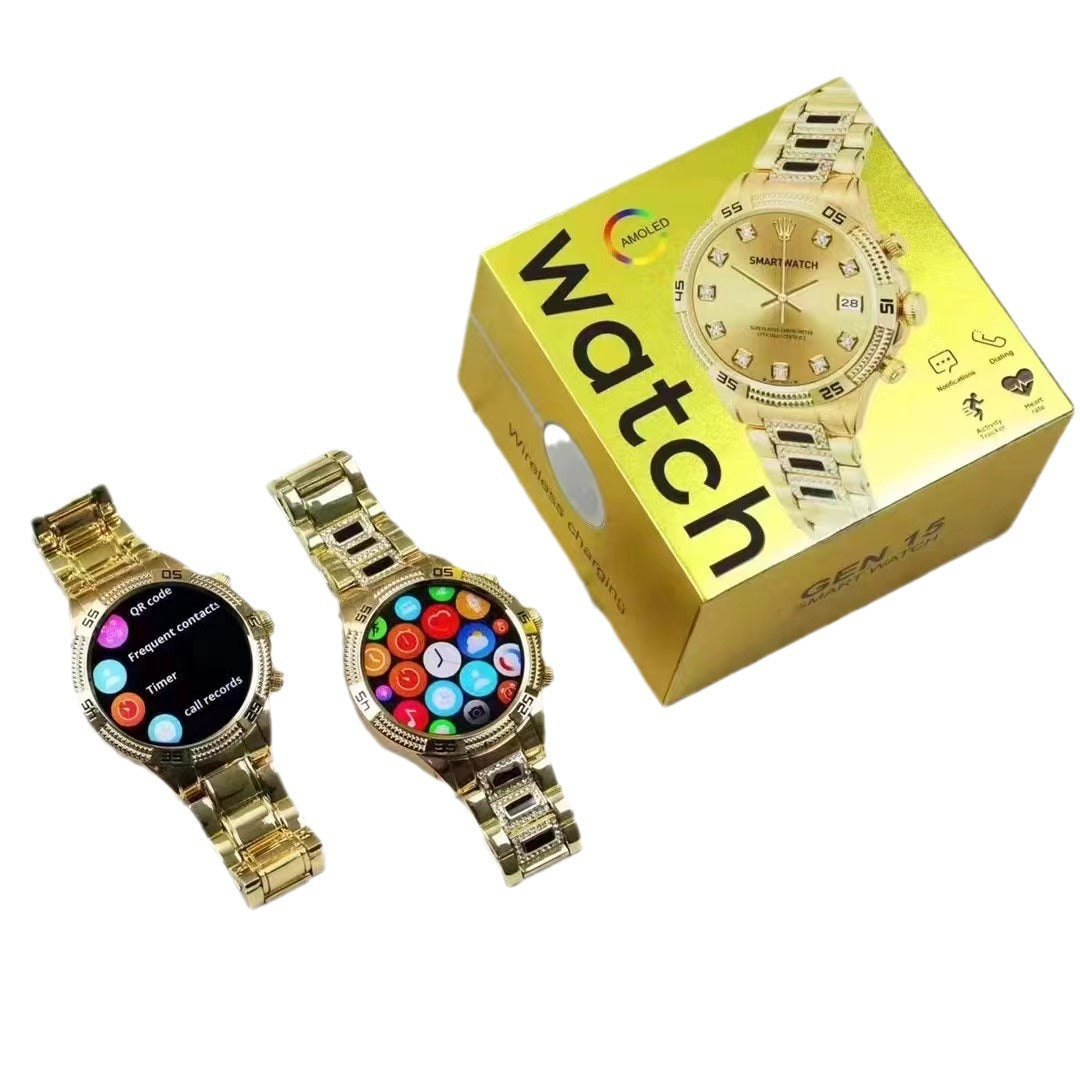 Smartwatch mit Bluetooth-Anruf & Diamant-Optik | LuxeStyle