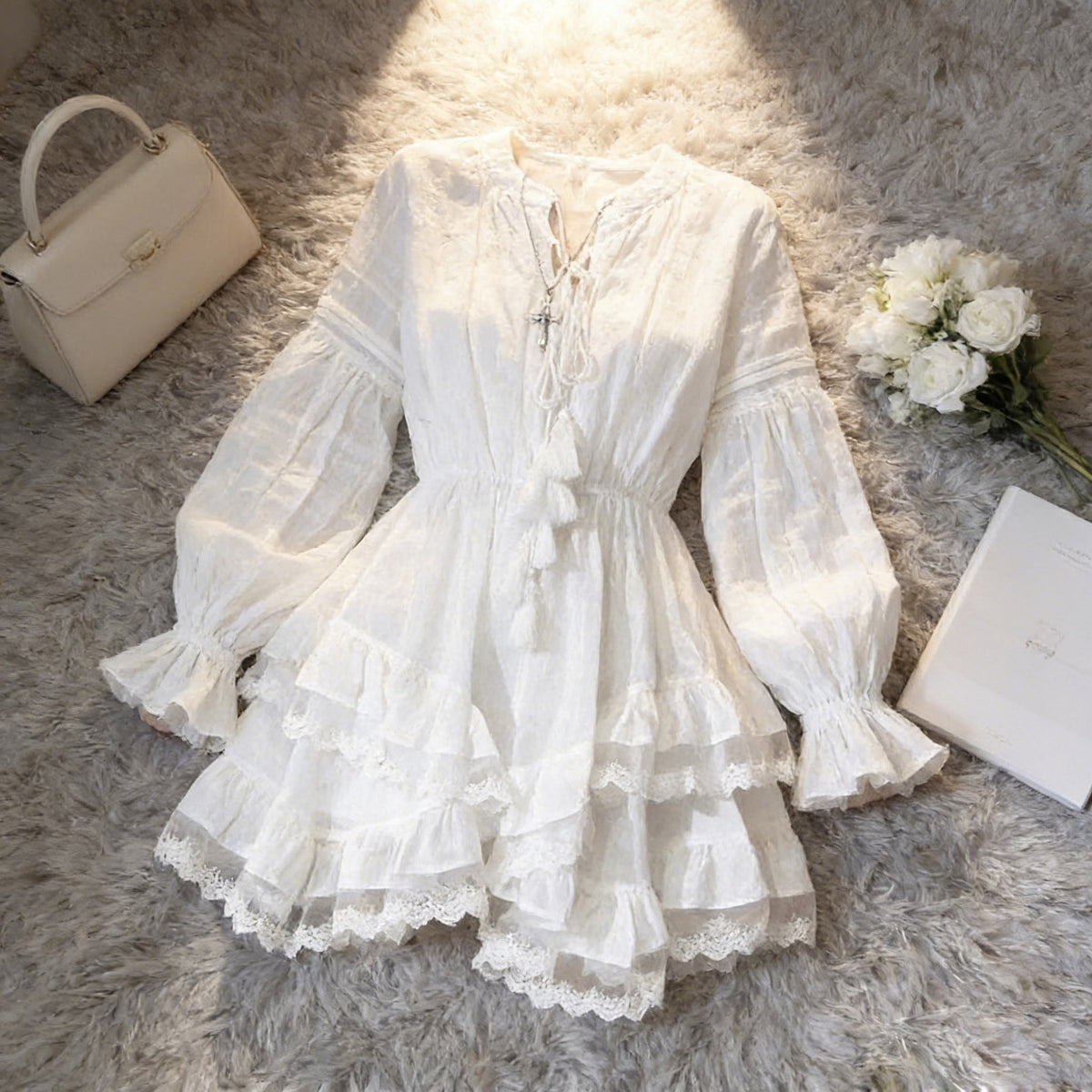 Französisches Spitzenkleid für den Urlaub – Bild 2 | LuxeStyle