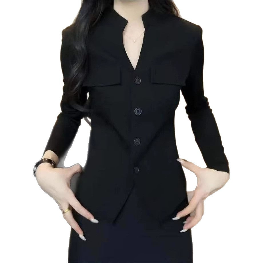 Taillierte elegante Damenbluse im französischen Stil