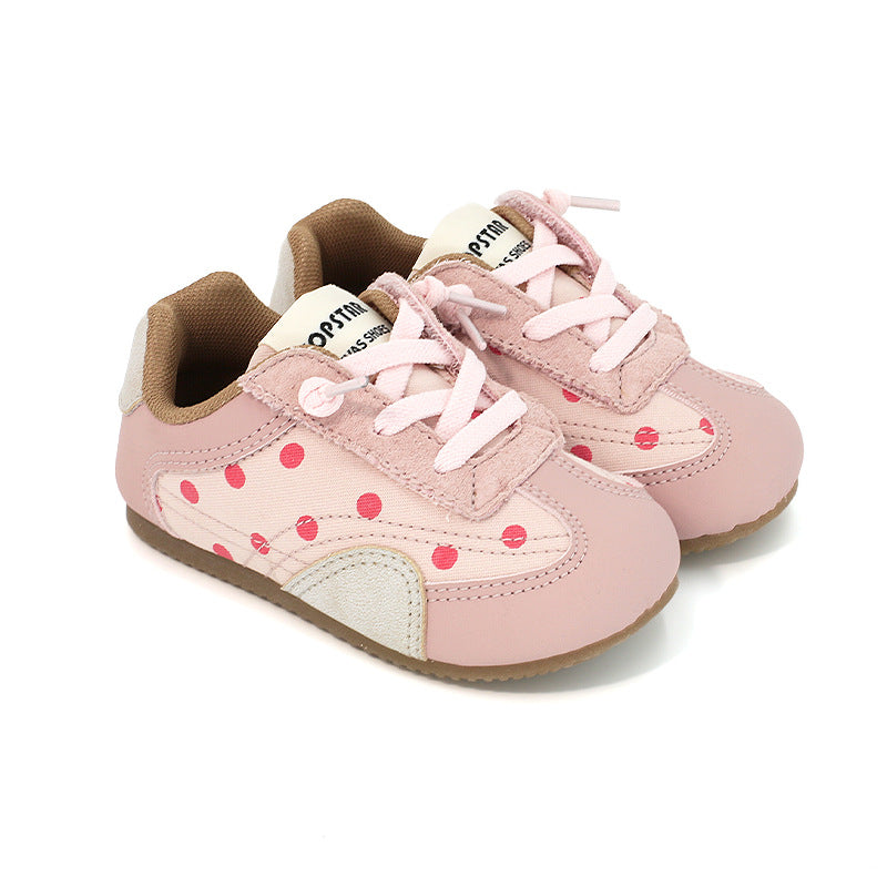 Mädchen-Sneakers mit Polka-Dots