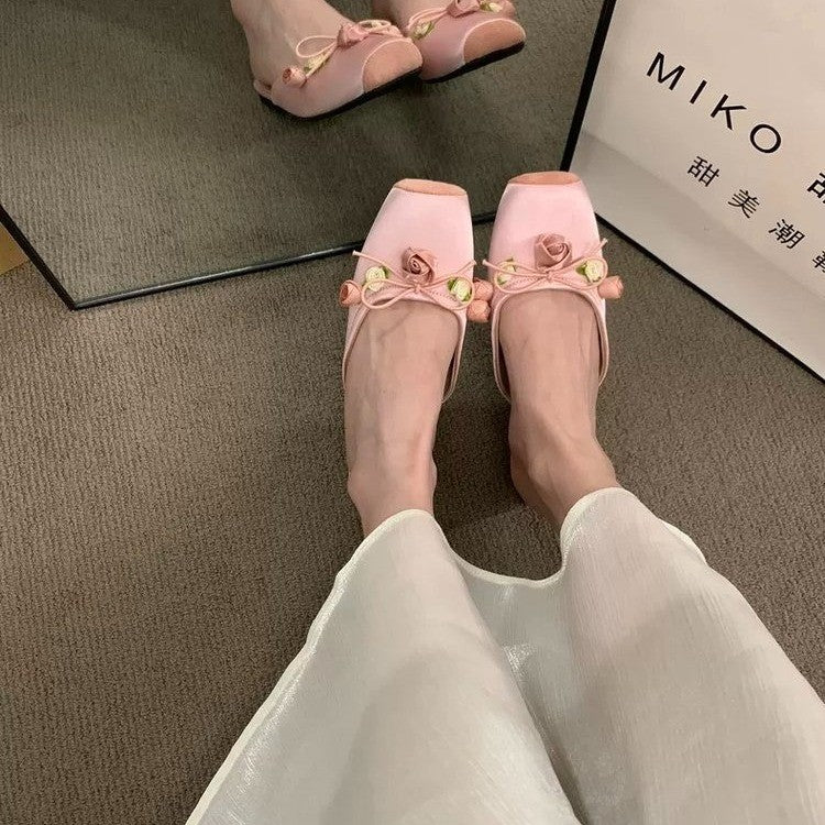 Klassische Flache Sandalen mit quadratischem Zeh – Bild 5 | LuxeStyle