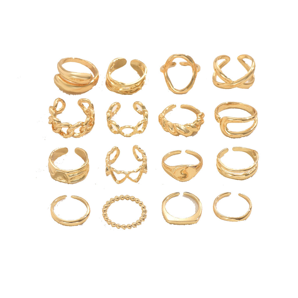 Herz-Ring-Set, verstellbar – Ansicht 6