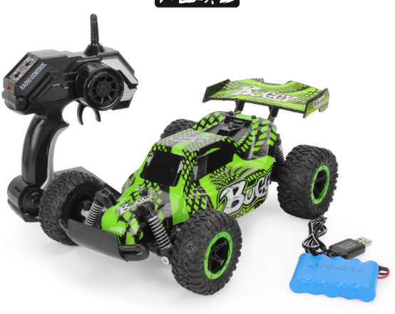 High-Speed RC Drift Car, 1:18, blau/gelb