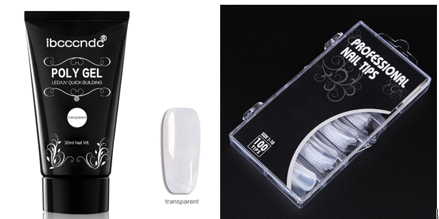Painless Crystal Gel Nagelverlängerungs-Set