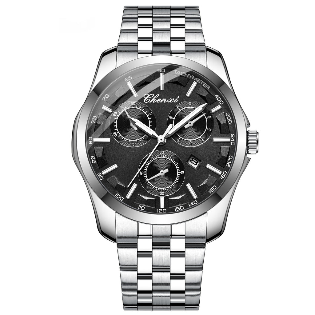 Business-Armbanduhr mit Leuchtzeigern